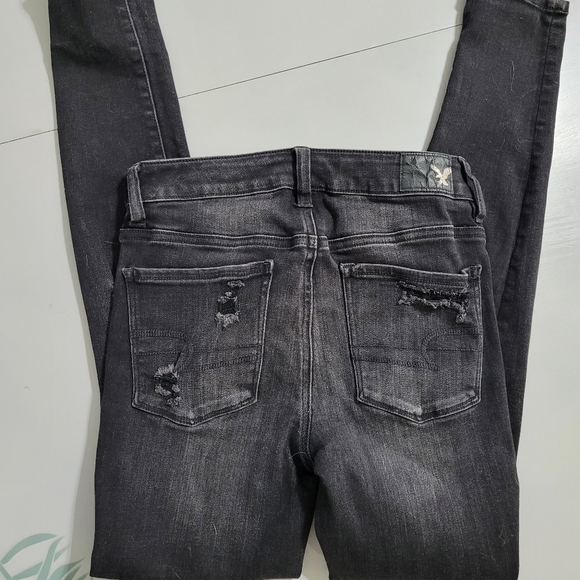 SOLD American Eagle Super Super Stretch Black Jeggings - Picture 5 of 6